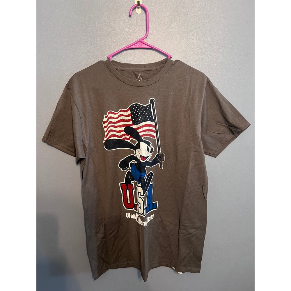 Disneyland Resort Walt Disney World Oswald The Lucky Rabbit American Flag Tee MD